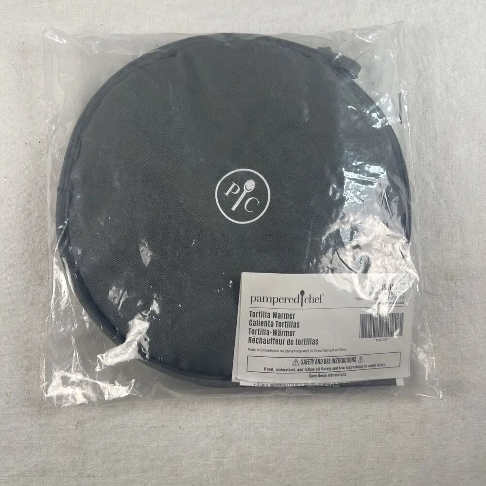Pampered Chef Grey Tortilla Warmer #100120